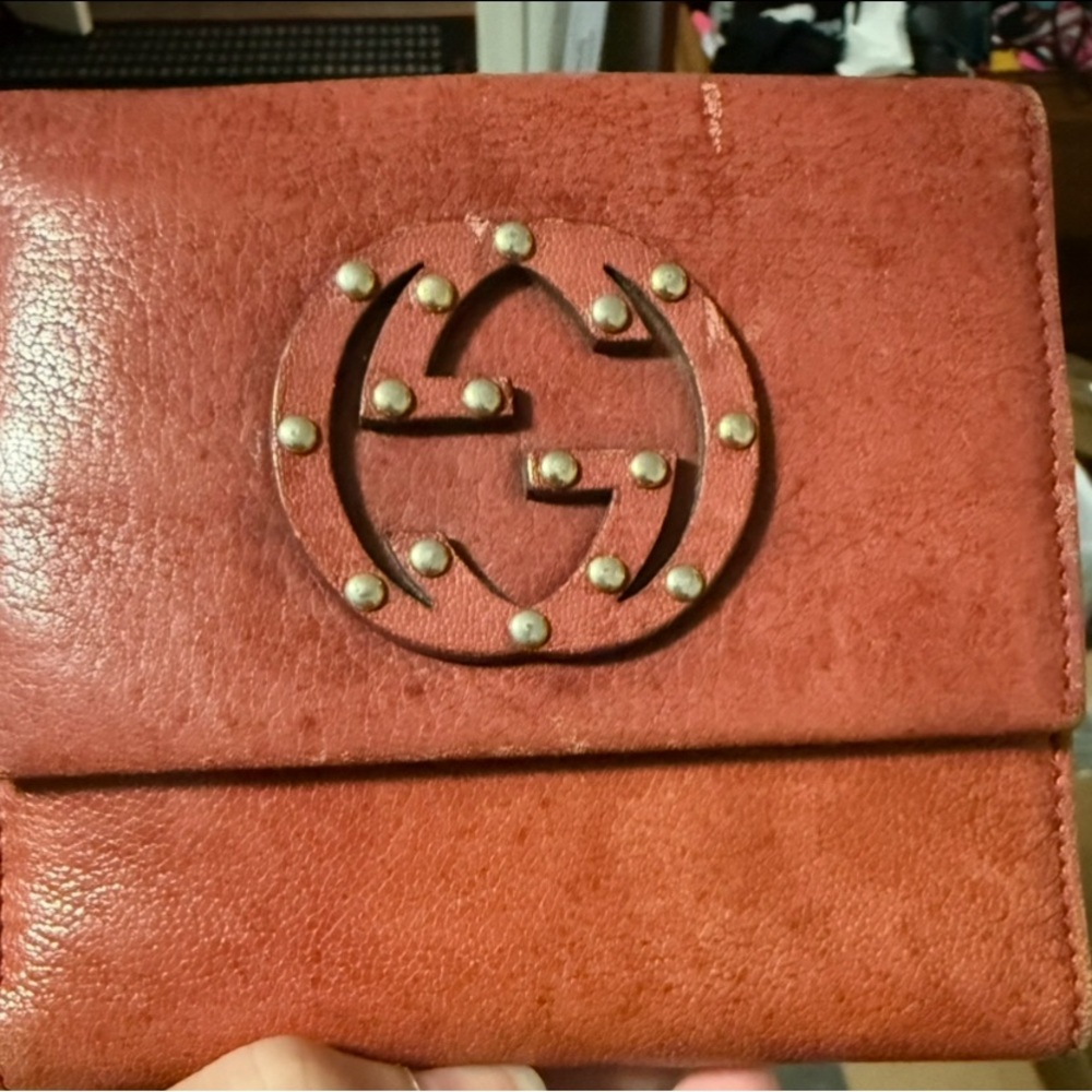 Gucci Red Leather Wallet